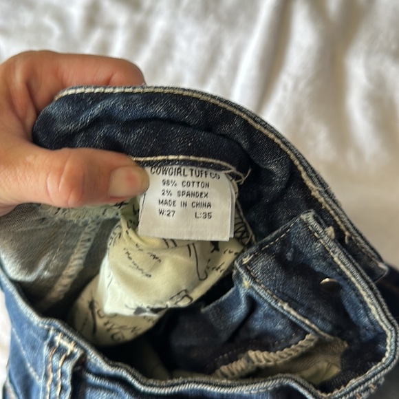 Cowgirl Tuff CO bootcut bronc jeans 27x35 - Picture 7 of 9